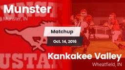 Matchup: Munster  vs. Kankakee Valley  2016