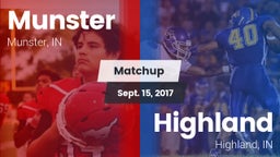 Matchup: Munster  vs. Highland  2017