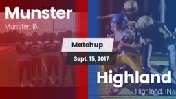 Matchup: Munster  vs. Highland  2017