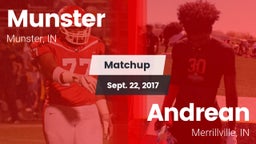 Matchup: Munster  vs. Andrean  2017