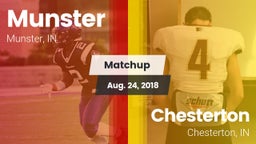 Matchup: Munster  vs. Chesterton  2018