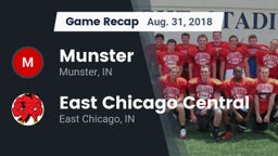 Recap: Munster  vs. East Chicago Central  2018
