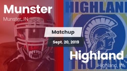 Matchup: Munster  vs. Highland  2019