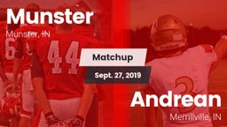 Matchup: Munster  vs. Andrean  2019