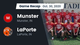 Recap: Munster  vs. LaPorte  2020