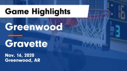 Greenwood  vs Gravette  Game Highlights - Nov. 16, 2020