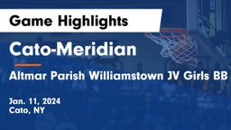 Cato-Meridian  vs Altmar Parish Williamstown JV Girls BB Game Highlights - Jan. 11, 2024
