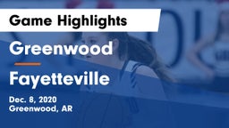 Greenwood  vs Fayetteville  Game Highlights - Dec. 8, 2020