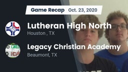 Recap: Lutheran High North  vs. Legacy Christian Academy  2020
