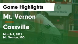Mt. Vernon  vs Cassville  Game Highlights - March 4, 2021