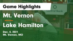 Mt. Vernon  vs Lake Hamilton  Game Highlights - Dec. 4, 2021