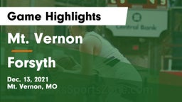 Mt. Vernon  vs Forsyth  Game Highlights - Dec. 13, 2021
