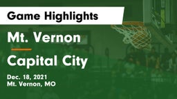 Mt. Vernon  vs Capital City   Game Highlights - Dec. 18, 2021