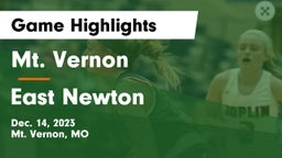 Mt. Vernon  vs East Newton  Game Highlights - Dec. 14, 2023