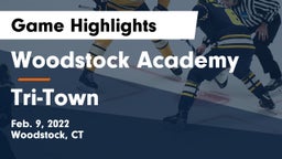 Woodstock Academy  vs Tri-Town Game Highlights - Feb. 9, 2022