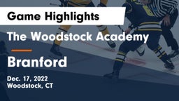 The Woodstock Academy vs Branford Game Highlights - Dec. 17, 2022