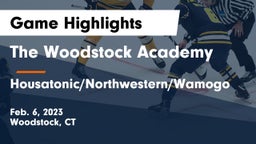 The Woodstock Academy vs Housatonic/Northwestern/Wamogo Game Highlights - Feb. 6, 2023