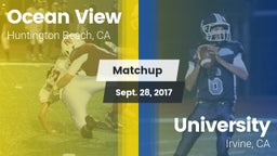 Matchup: Ocean View High vs. University  2017