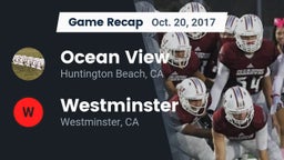 Recap: Ocean View  vs. Westminster  2017