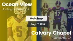 Matchup: Ocean View High vs. Calvary Chapel  2018