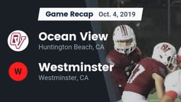 Recap: Ocean View  vs. Westminster  2019