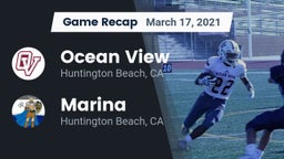 Recap: Ocean View  vs. Marina  2021
