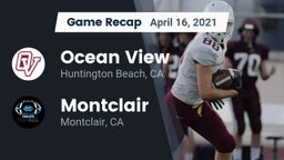 Recap: Ocean View  vs. Montclair  2021