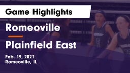 Romeoville  vs Plainfield East  Game Highlights - Feb. 19, 2021
