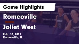 Romeoville  vs Joliet West  Game Highlights - Feb. 10, 2021