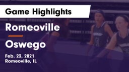 Romeoville  vs Oswego  Game Highlights - Feb. 23, 2021