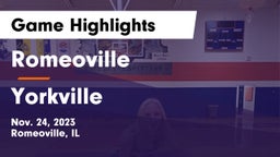 Romeoville  vs Yorkville  Game Highlights - Nov. 24, 2023