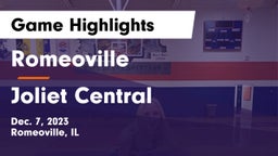 Romeoville  vs Joliet Central  Game Highlights - Dec. 7, 2023