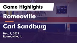 Romeoville  vs Carl Sandburg  Game Highlights - Dec. 9, 2023