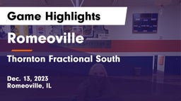 Romeoville  vs Thornton Fractional South  Game Highlights - Dec. 13, 2023