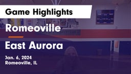 Romeoville  vs East Aurora  Game Highlights - Jan. 6, 2024