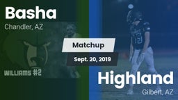 Matchup: Basha  vs. Highland  2019