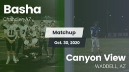 Matchup: Basha  vs. Canyon View  2020