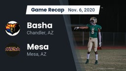 Recap: Basha  vs. Mesa  2020