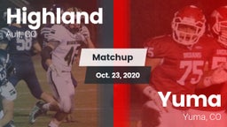 Matchup: Highland  vs. Yuma  2020