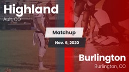 Matchup: Highland  vs. Burlington  2020
