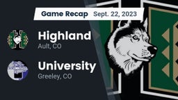 Recap: Highland  vs. University  2023