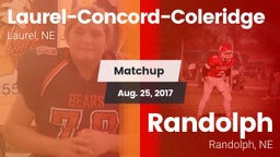Matchup: Laurel-Concord-Coler vs. Randolph  2017