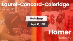 Matchup: Laurel-Concord-Coler vs. Homer  2017