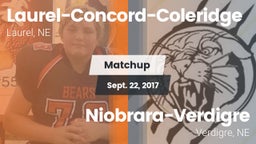 Matchup: Laurel-Concord-Coler vs. Niobrara-Verdigre  2017
