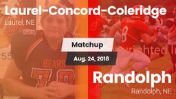 Matchup: Laurel-Concord-Coler vs. Randolph  2018