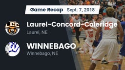 Recap: Laurel-Concord-Coleridge  vs. WINNEBAGO 2018