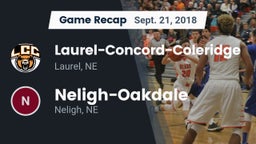 Recap: Laurel-Concord-Coleridge  vs. Neligh-Oakdale  2018
