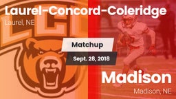 Matchup: Laurel-Concord-Coler vs. Madison  2018