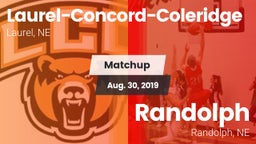 Matchup: Laurel-Concord-Coler vs. Randolph  2019