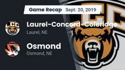Recap: Laurel-Concord-Coleridge  vs. Osmond  2019
